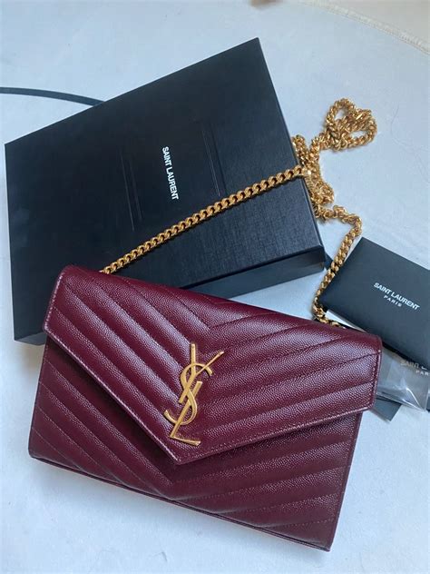 ysl cassandra chain wallet review|YSL Cassandra Wallet on Chain .